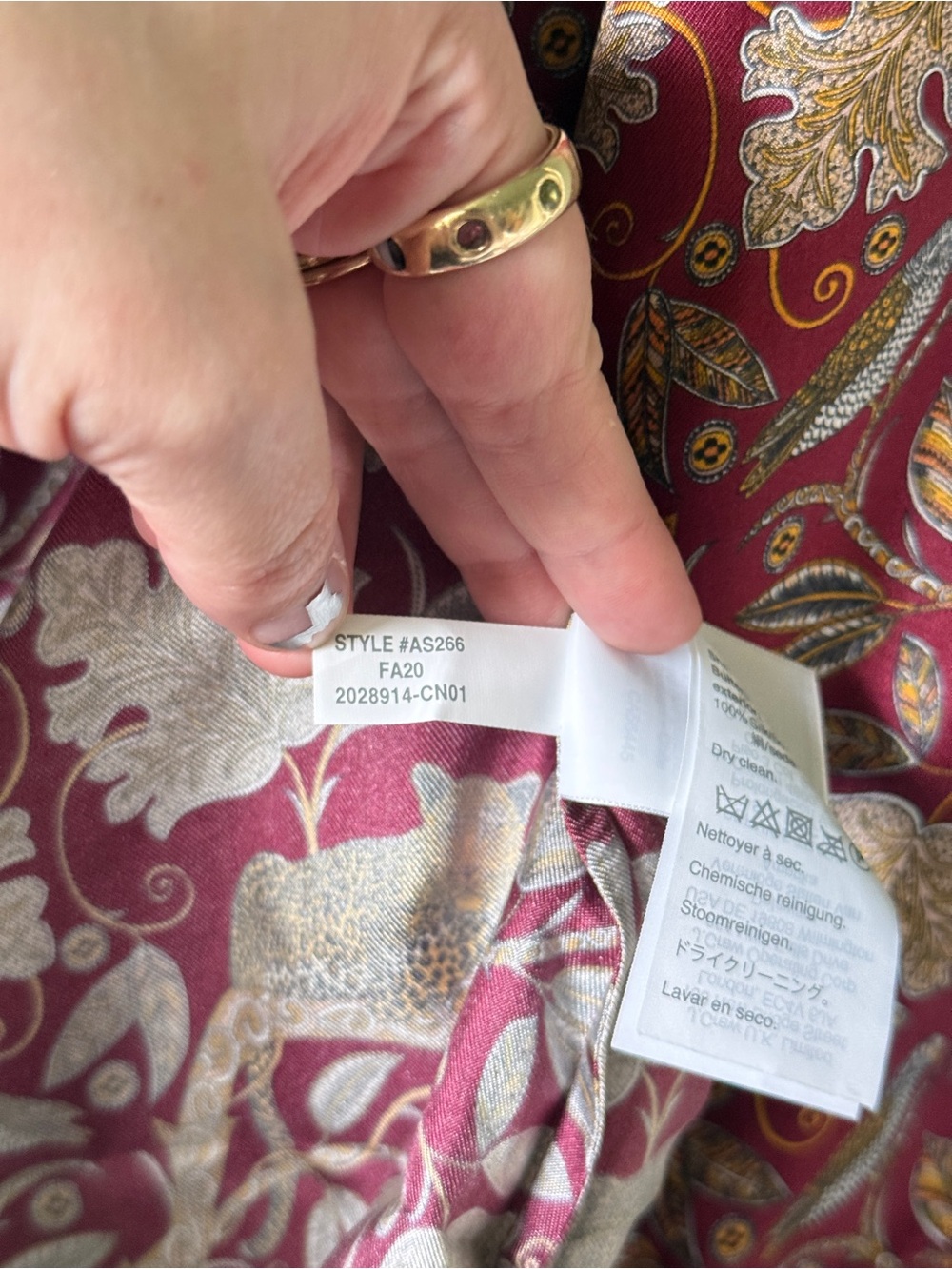 J.Crew Collection Silk Twill Shirt in Jungle Cat Print - Size 10 - Picture 4 of 6